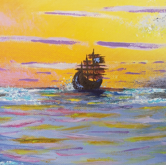 SOLD"The night awaits the ships wreck" - Picture 4 of 4